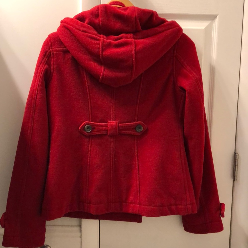 Aeropostale Red Wool Coat Size L - Picture 5 of 9